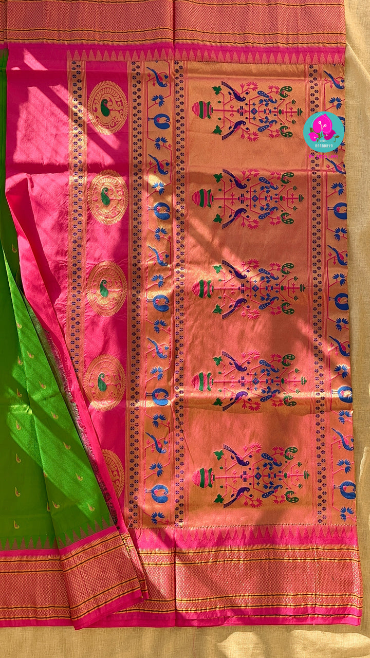 Semi Silk Saree with Narayanpet kaddi border