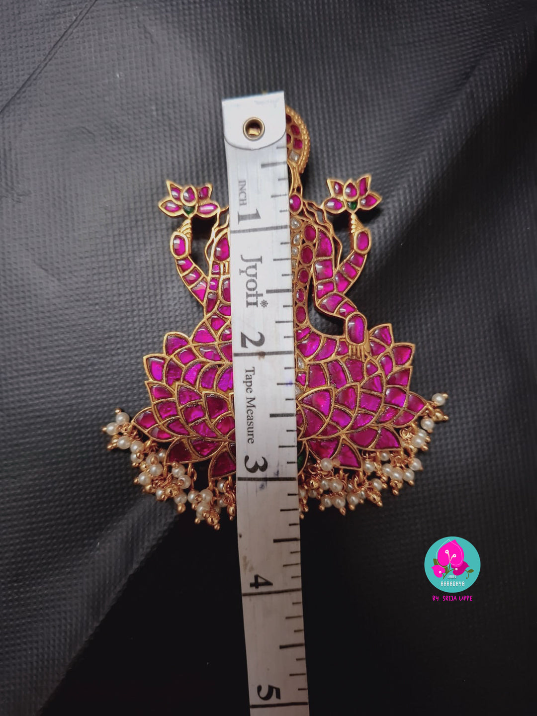 Antique Real Jadau Kundan Divine Lakshmi Devi Pendant