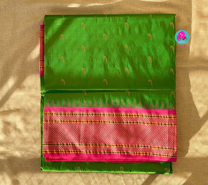 Semi Silk Saree with Narayanpet kaddi border